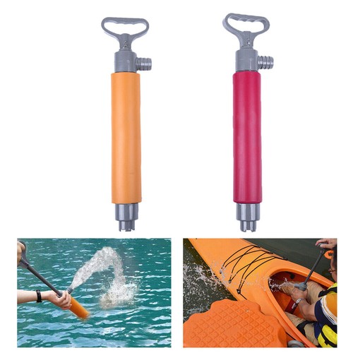 Hand Bilge Pump Floating Water Emergency Canoe Kayaking Rescue Equipment