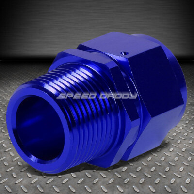ПОВОРОТНЫЙ ФИТИНГ С B-ОБРАЗНОЙ ГАЙКОЙ ИЗ СИНЕГО АЛЮМИНИЕВОГО РЕДУКТОРА ДИАМЕТРОМ 16-AN С ВНУТРЕННИМ РАЗЪЕМОМ 1 NPT