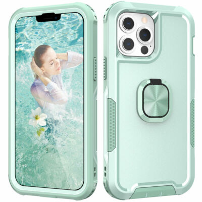 Case Fr iPhone 13 14 15 Pro Max 12 11 XR 8 7 Shockproof Cute Ring Stand Cover