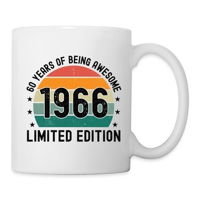 60 Years Of Being Awesome 1966 Limited Edition Tasse, One size, Weiß