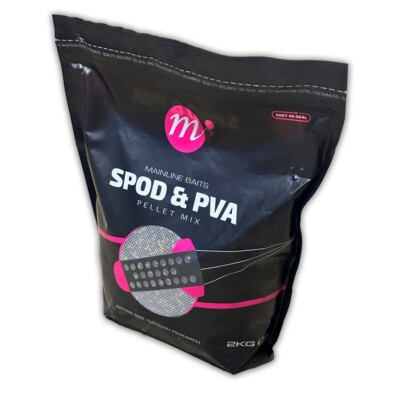 Mainline Spod And PVA Pellet Mix 2kg NEW Carp Fishing Sinking Pellet Mix