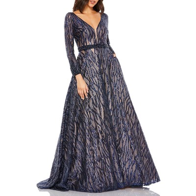 

Женское вечернее платье Mac Duggal, украшенное пайетками, BHFO 7122