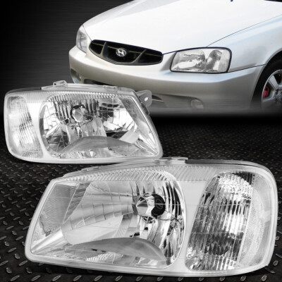 ДЛЯ 00-02 АКЦЕНТНЫЙ ХРОМИРОВАННЫЙ КОРПУС ПРОЗРАЧНАЯ УГЛОВАЯ ФАРА В СБОРЕ ПАРА ФАР ГОЛОВНОГО СВЕТА