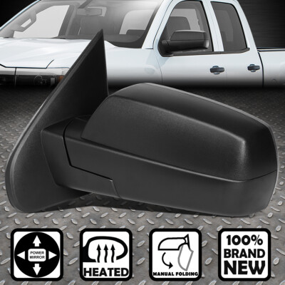 ДЛЯ 14-18 CHEVY SILVERADO/GMC SIERRA С ЭЛЕКТРОПРИВОДОМ И ОБОГРЕВОМ ЛЕВОГО БОКОВОГО БУКСИРОВОЧНОГО ЗЕРКАЛА