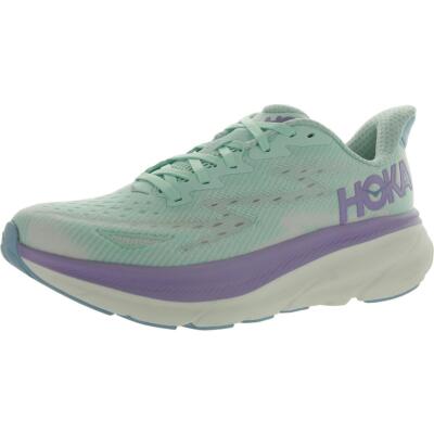 Hoka One One Womens Clifton 9 Green Running Shoes 8.5 Medium (B,M) BHFO 7571