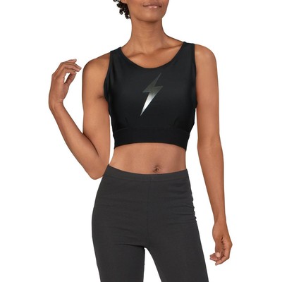 Женский спортивный бюстгальтер Electric Yoga Bolt Crisss Cross черного цвета Athletic XS BHFO 4223