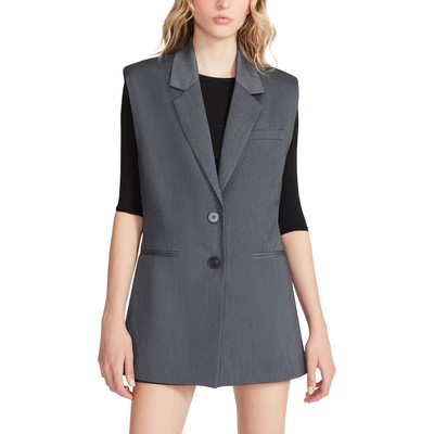 

Женский жилет Steve Madden Clare с подплечниками и разрезным подолом с воротником BHFO 4509, Grey