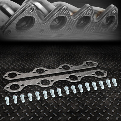 ДЛЯ 87-96 FORD F150/F250/BRONCO 5.8L V8 OHV КОМПЛЕКТ ПРОКЛАДОК КОЛЛЕКТОРА ВЫПУСКНОГО КОЛЛЕКТОРА