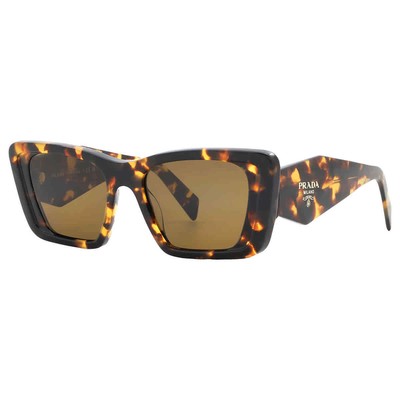 Pre-owned Prada Brown Butterfly Ladies Sunglasses Pr 08ys Vau01t 51 Pr 08ys Vau01t 51