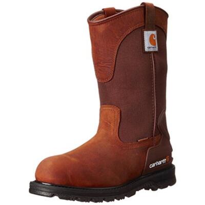 

Мужские коричневые рабочие ботинки Carhartt Wellington 11 дюймов 10,5 Medium (D) BHFO 8035, Bison brown