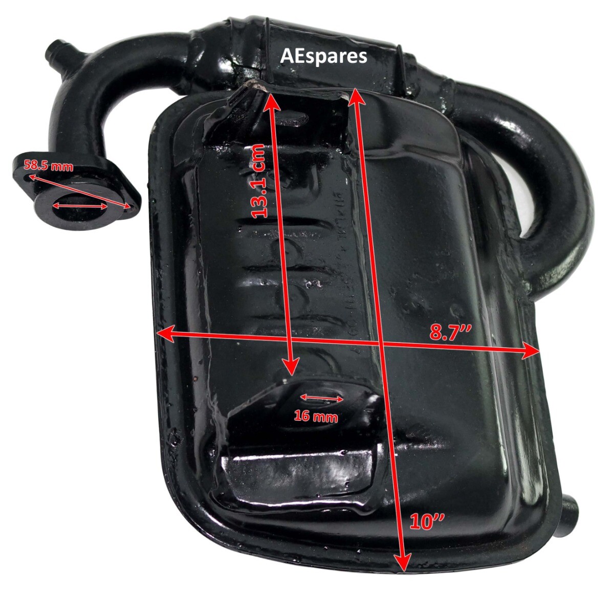 Exhaust Silencer For Lml Star 125 Cvt 4t Automatic 