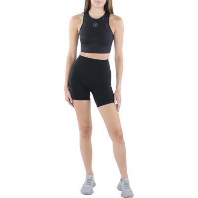 

Женский черный укороченный топ для фитнеса Adidas Stella McCartney Athletic  BHFO 8033