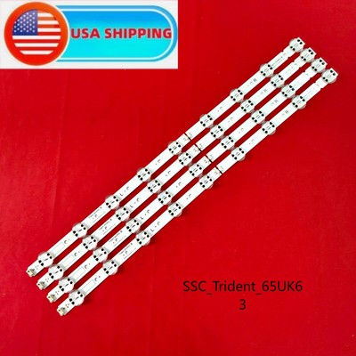 LED Strips(4) For LG 65UK6300PUE 65UK6090PUA 65UM6950DUB 65UM6900PUA 65UK6200PUE