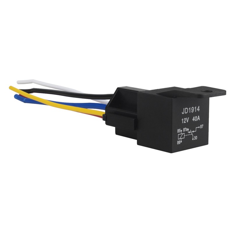 5PACK 12V 40Amp Bosch Relay Harness Kit 5Pin SPDT ...