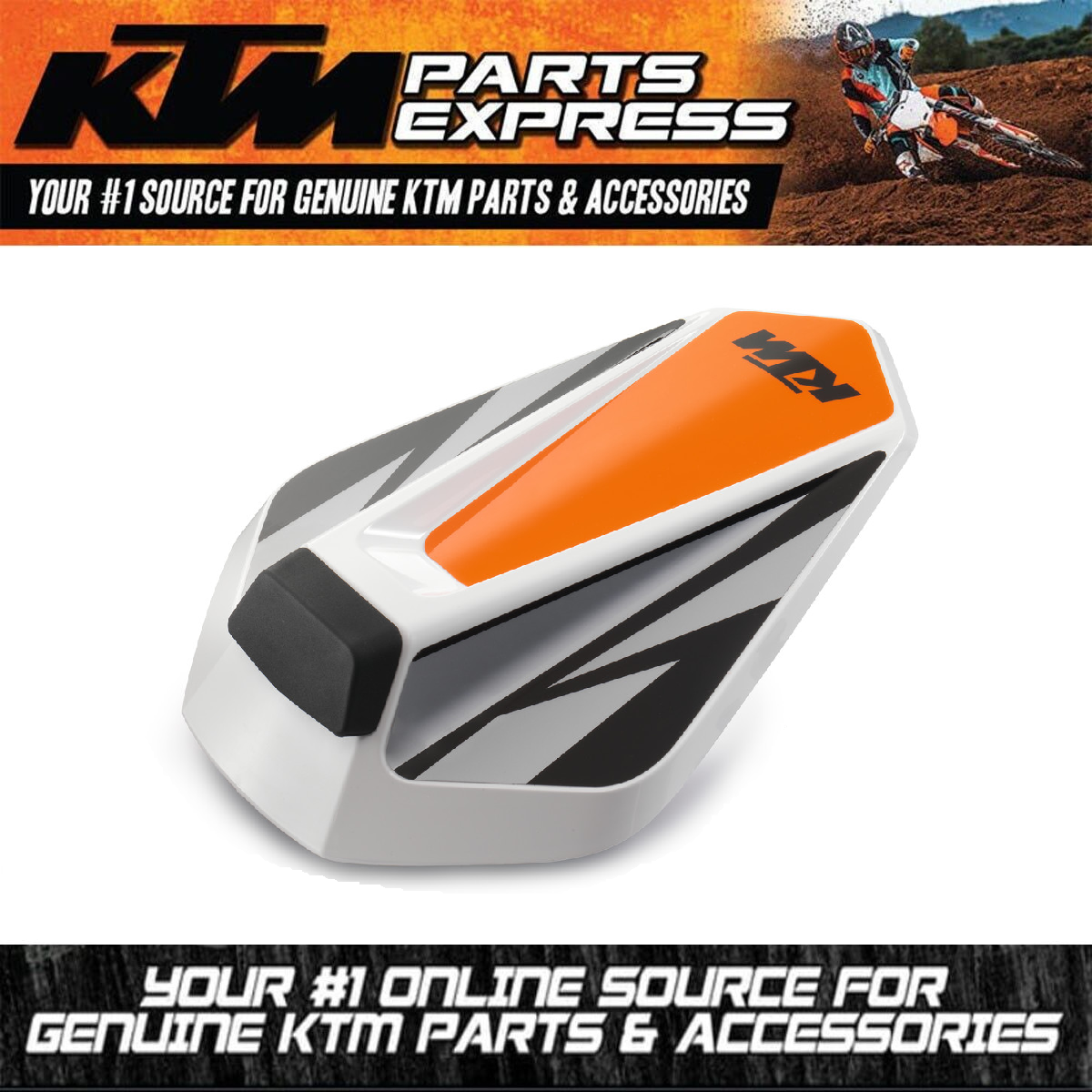 NEW OEM KTM STICKER DECAL FOR SEAT COVER 200 390 DUKE