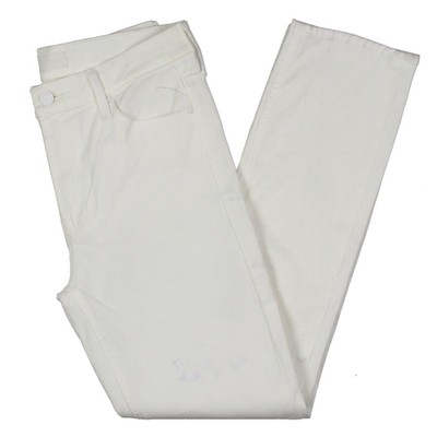 

Женские однотонные джинсы до щиколотки со средней посадкой Dazzler White Denim  BHFO 6906, Glass slipper