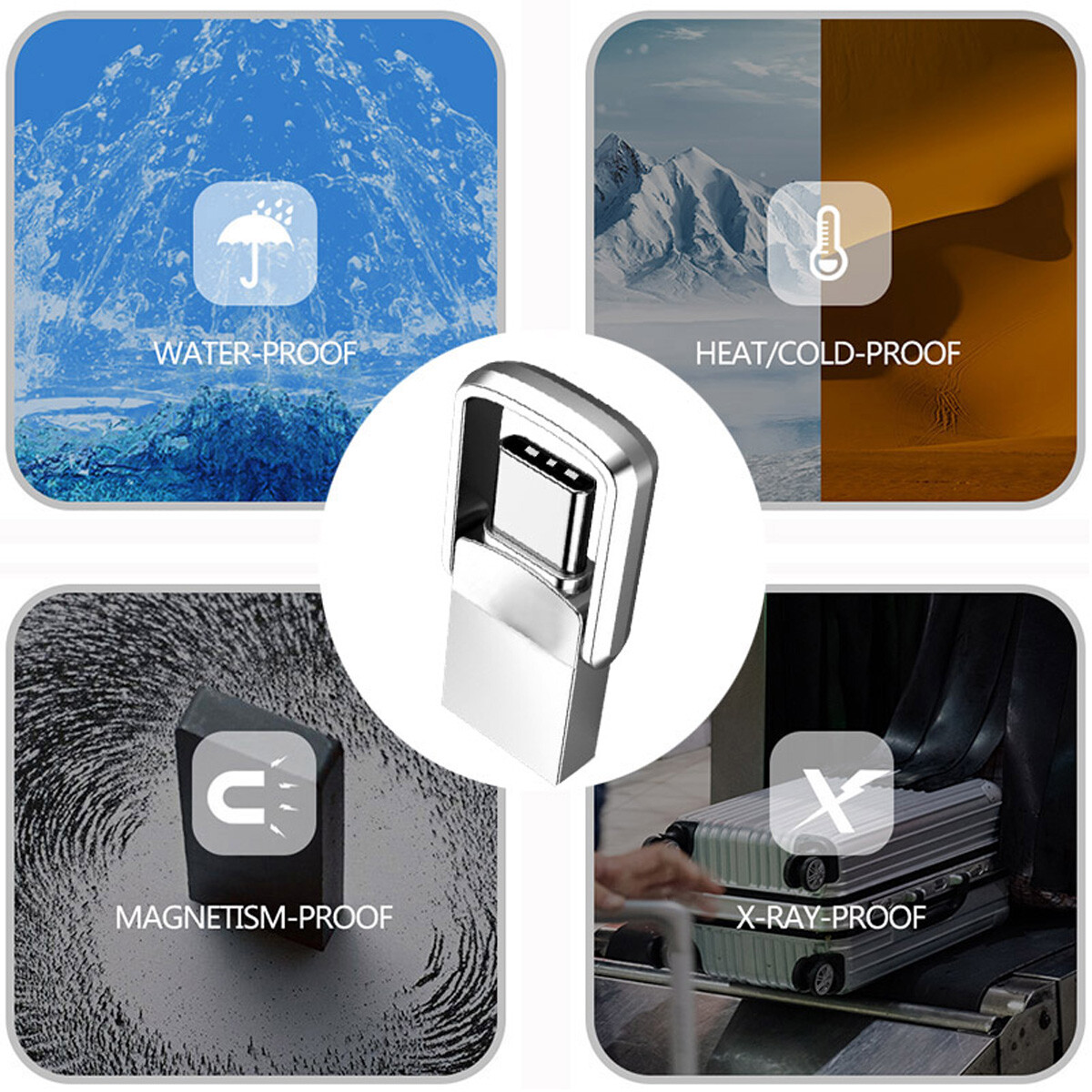 1TB 2TB Type C USB 3.0 Flash Drive Thumb Drive Memory Stick for PC Laptop New