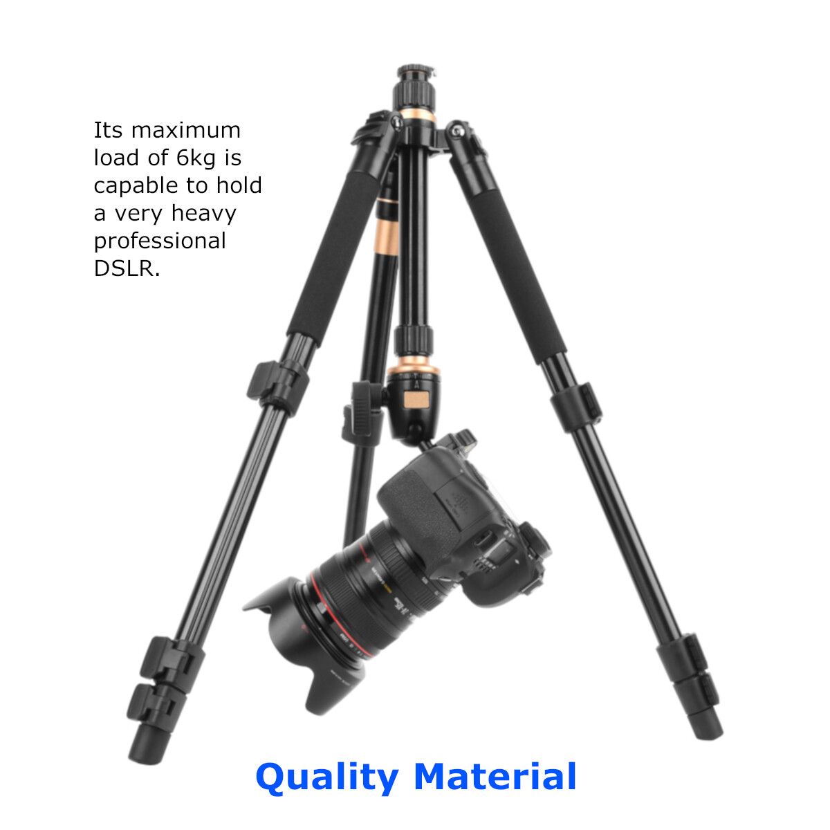 NEWAVE 55'' Professional Heavy Duty Tripod Monopod Stand 4 DSLR Camera
