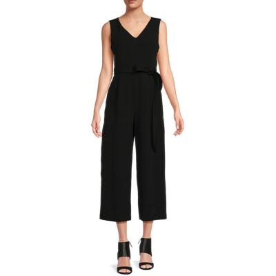 Женский укороченный однотонный комбинезон Calvin Klein с поясом BHFO 5499