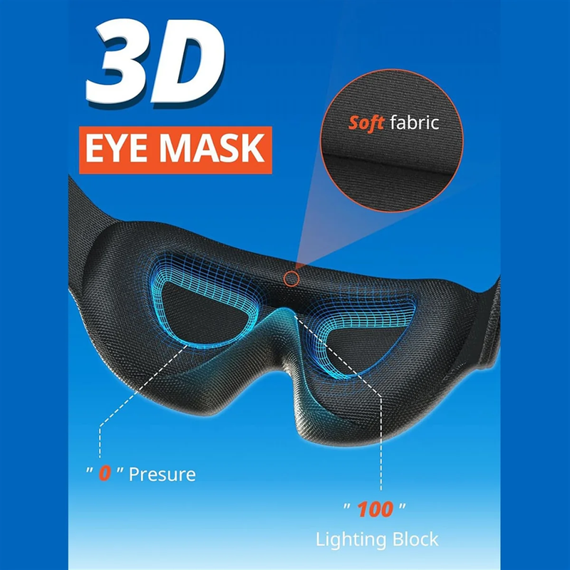 Travel Neck Pillow Airplane 360° Support Head Strap Eye Mask Long Flight AU