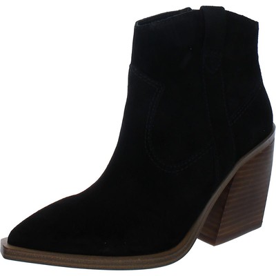 

Женские черные замшевые ботильоны Vince Camuto, размер 4, средний (B,M) BHFO 8625, Black verona, VVGREDILE