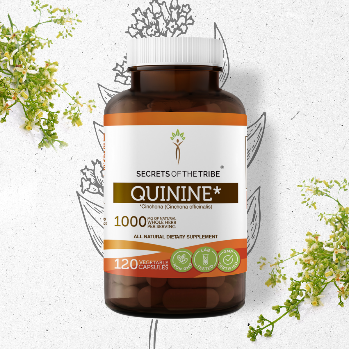 Secrets Of The Tribe Quinine Capsules, 500 mg 