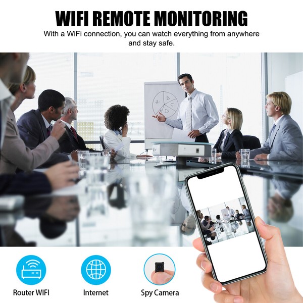 1080P Mini Spy Camera WiFi HD Hidden IP Night Vision Camcorder Home Security Cam - Image 179
