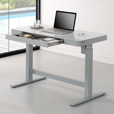 Standing desk station outlet