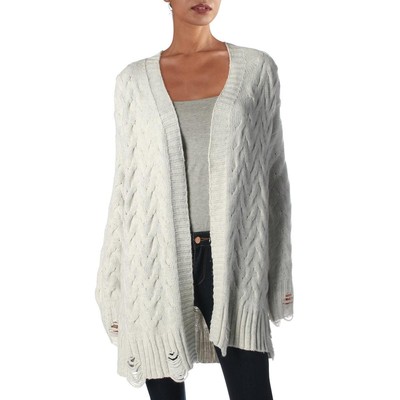 

Splendid Womens Cool Zion Grey Wool Blend Long Cardigan Sweater Top  BHFO 9160, Cloud grey