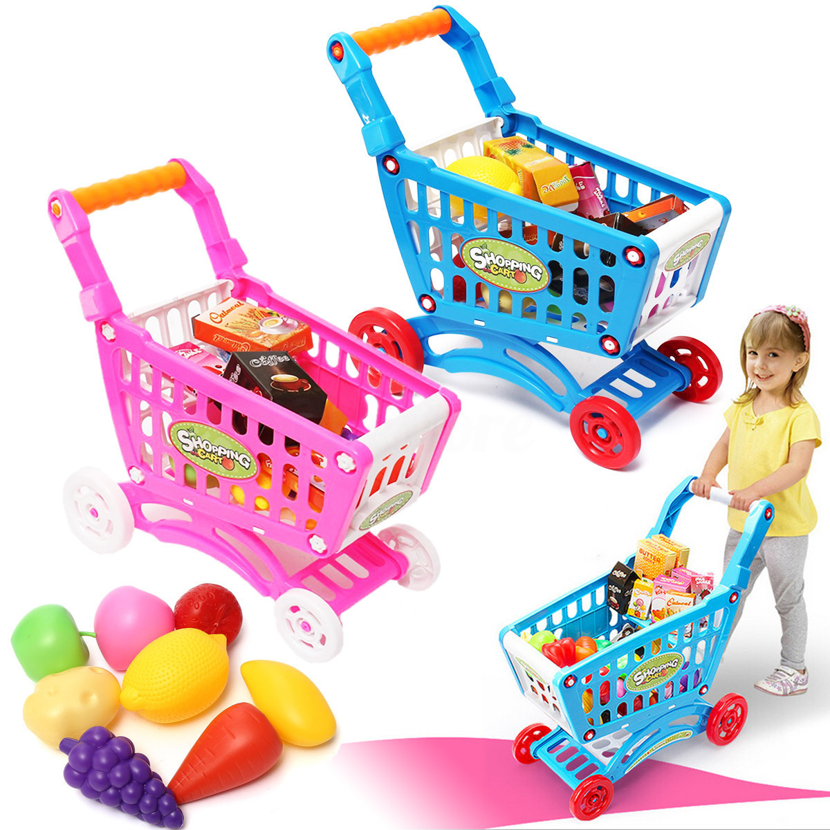 plastic shopping cart toy