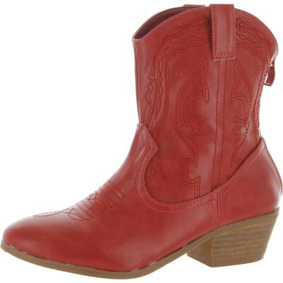 Женские ботинки Masseys Maxie Red Cowboy, ботинки в стиле вестерн 6 Medium (B,M) BHFO 7334, Красный