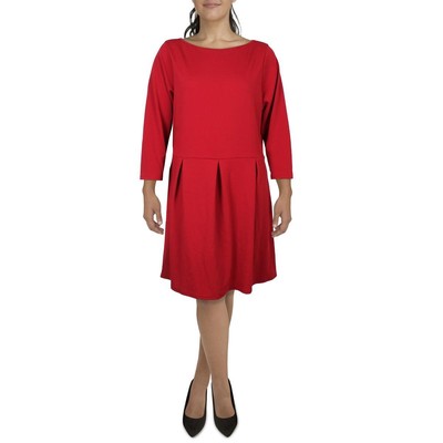 женское красное плиссированное платье-клеш 24seven Comfort Apparel Plus 3X BHFO 3950