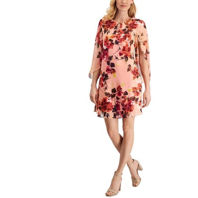 

Женское розовое мини-платье с цветочным принтом Connected Apparel  BHFO 5934, Salmon