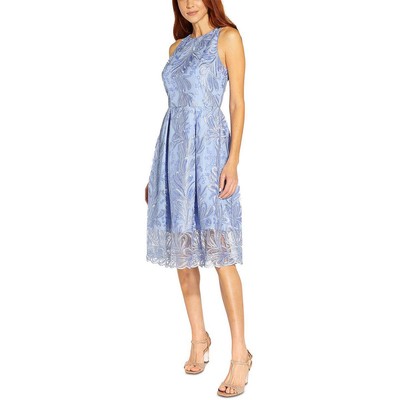 

Женское синее полуформальное вечернее платье миди Adrianna Papell  BHFO 8388, Light periwinkle