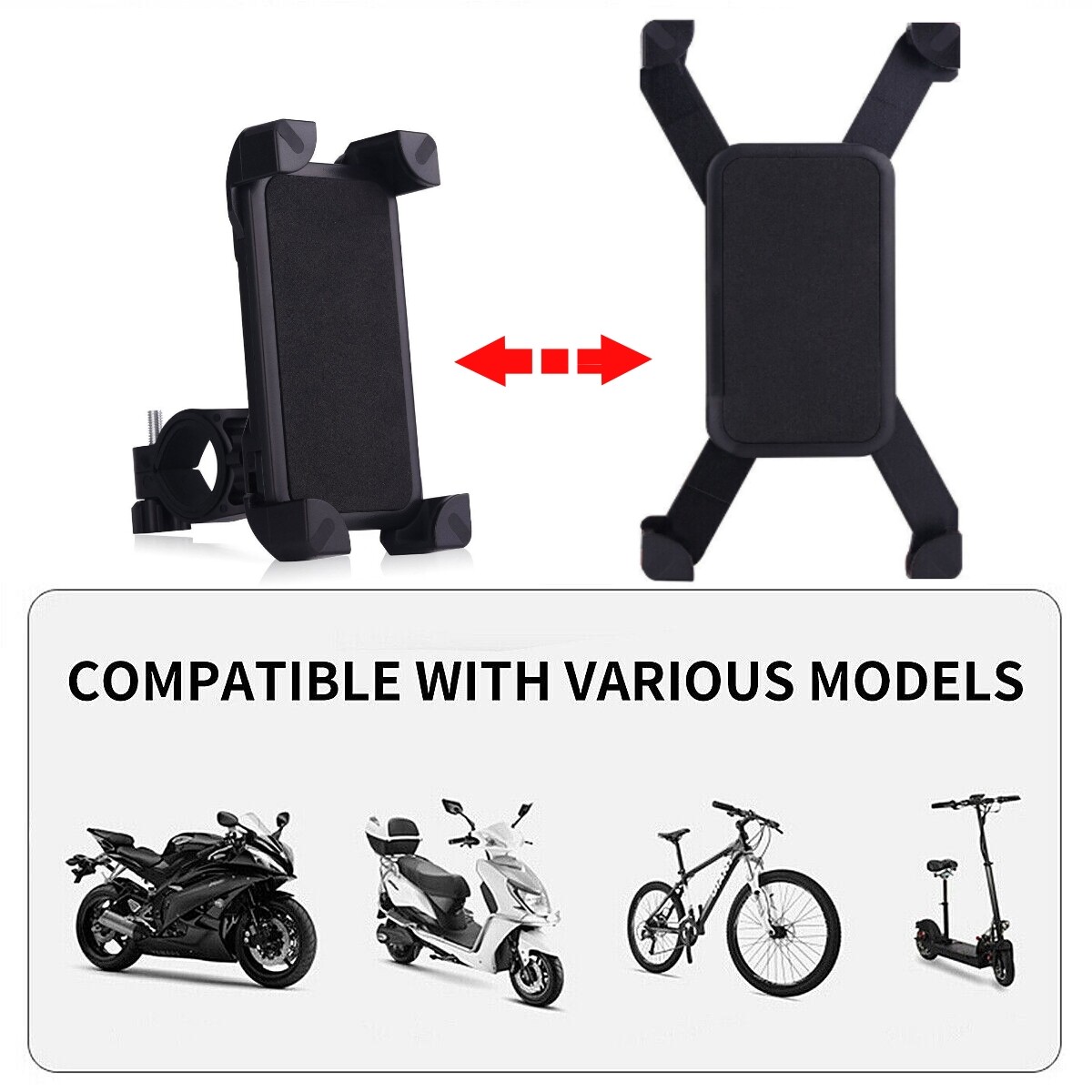 360° Bicycle Bike Handlebar Cell Phone Mount Holder Stand For Scooter Motorcycle