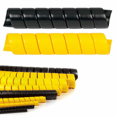 Heavy Duty (HDPE) Spiral Wrap - 1/2'' to 5'' Size Options - Protect Hoses & Cables