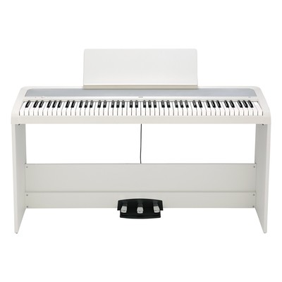 , Piano Stand, Three-pedal Unit, White