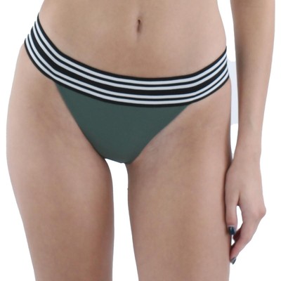 Женский купальник Mikoh Womens Green с отделяющимся низом в зеленую стрейчевую полоску S BHFO 7663