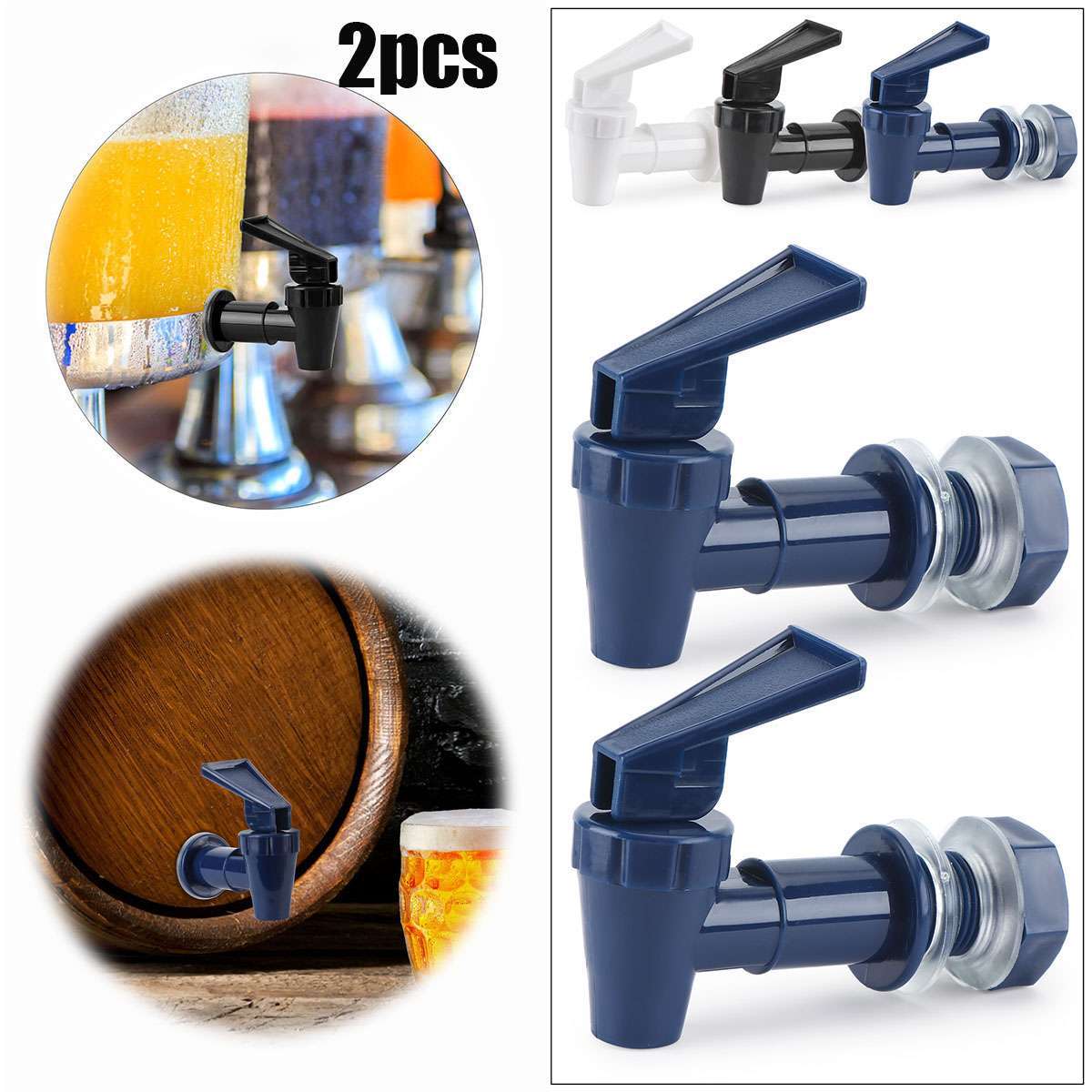 2X Replacement Beverage Dispenser Spigot Faucet Jug Jar Buck