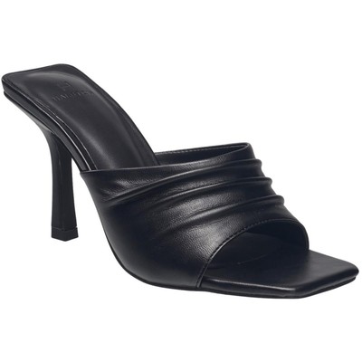 Женские черные босоножки из искусственной кожи H Halston Mule 9 Medium (B,M) BHFO 7584