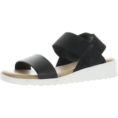 

Kensie Womens Black Slip On M Slingback Sandals Shoes 6 Medium (B,M) BHFO 8012, Черный