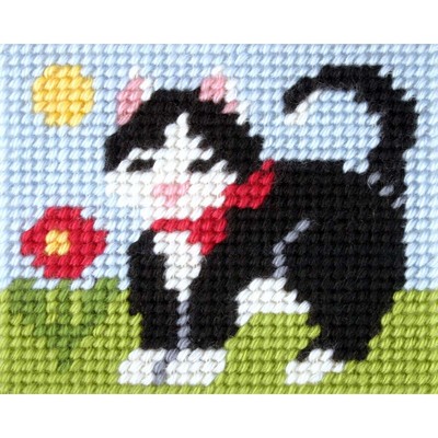 Orchidea My First Embriodery: Kitten Needlepoint Kit