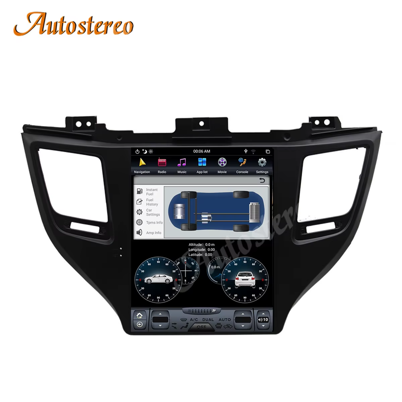 Carplay Android 13 Car Multimedia Player GPS Navigation For Hyundai Tuscon 2015-