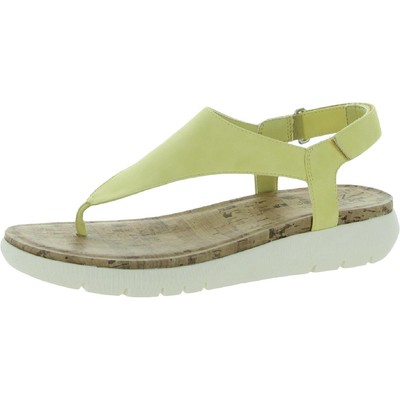 Naturalizer Womens Meghan Yellow Thong Sandals Shoes 8.5 Wide (C,D,W) BHFO 3727
