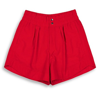 Мужские повседневные шорты SEBASTIEN AMI из красного хлопка длиной до колена с присборкой M BHFO 0232