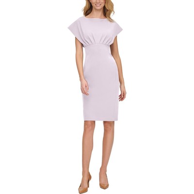 Женское розовое короткое платье-футляр с рюшами Calvin Klein 6 BHFO 4910