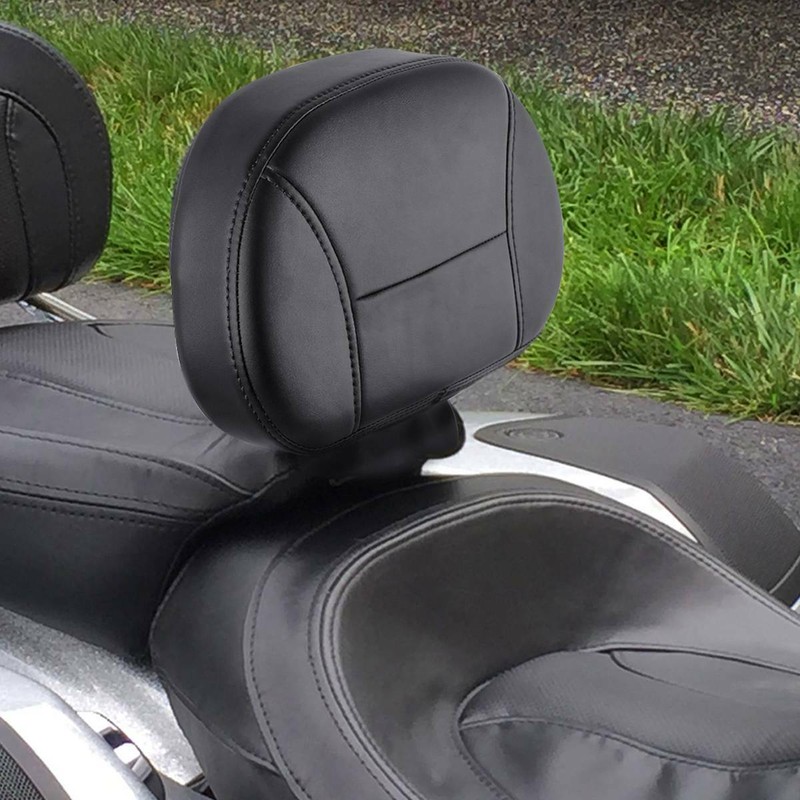 Black Front Driver Backrest Fits For Harley Touring Road Street Glide