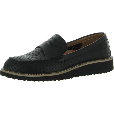 

Черные кожаные лоферы Comfortiva Womens Laina 7.5 Medium (B,M) BHFO 9859, Черный