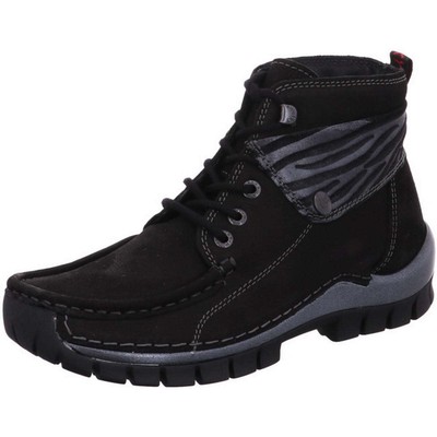 WOLKY WOLKY SCHNÜRSTIEFELETTE JUMP WINTER 0472518 000 SCHWARZ NUBUK LEDER WEITE H