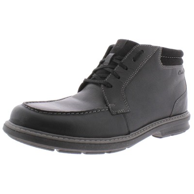 

Мужские черные кожаные ботильоны Clarks Rendell Rise, размер 8, средний (D) BHFO 9649, Black leather, Rendell Rise